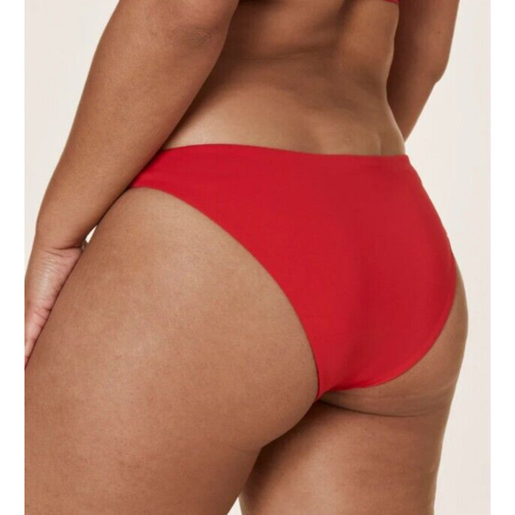 Andie Swim‎ The Cheeky Bottom Bikini Cherry Red Size Small Style AB303 - Picture 4 of 7